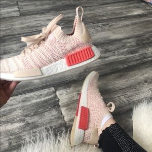 Adidas Pink Ultra Boost Primeknit NMD Sneakers